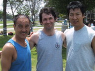 Marc Stewart with Jun Chong and Phillip Rhee